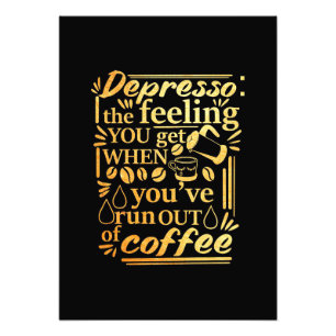 Impression Photo Amateur De Café Vous Avez Épuisé Du Café