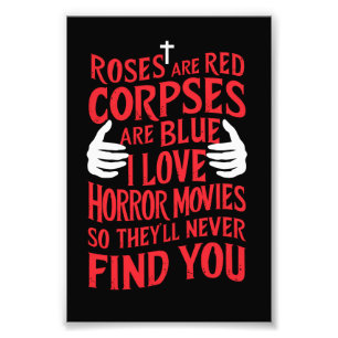 Impression Photo Amateurs de films d'horreur Halloween film d'horre