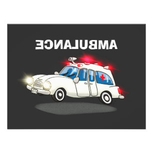 Impression Photo Ambulance de dessin