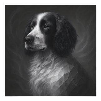 Impression Photo Âme Fidèle – Géométrie de Springer Spaniel