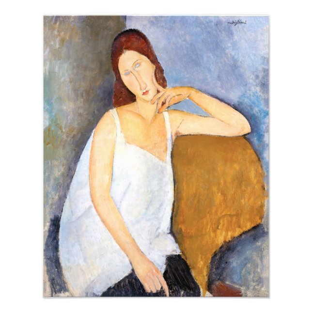 Impression Photo Amedeo Modigliani - Jeanne Hebuterne (Devant)