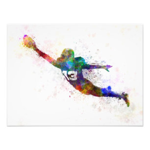 Impression Photo american football player scoring touchdown