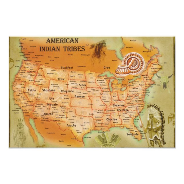 Impression Photo Amérindien (Devant)