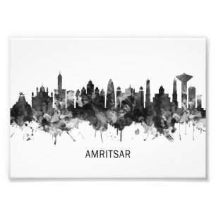 Impression Photo Amritsar Punjab Skyline BW