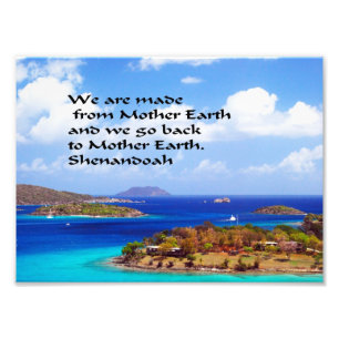 Impression Photo Ancien proverbe indien américain