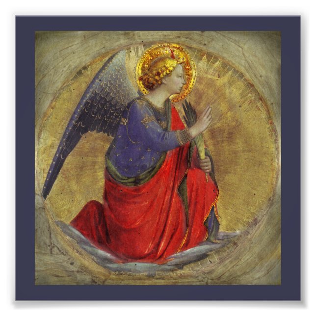 Impression Photo Angel de l'Annonciation par Fra Angelico (Devant)
