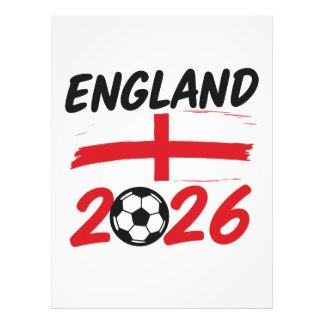 Impression Photo Angleterre 2026 Design de fan de football, Croix e
