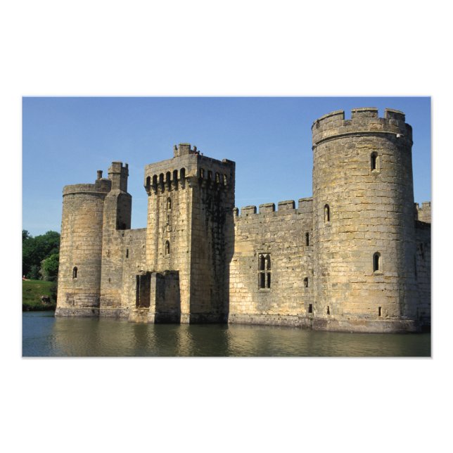 Impression Photo Angleterre, Sussex, Château de Bodiam. (Devant)