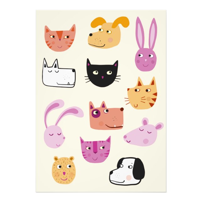 Impression Photo Animaux de compagnie mignons (Devant)