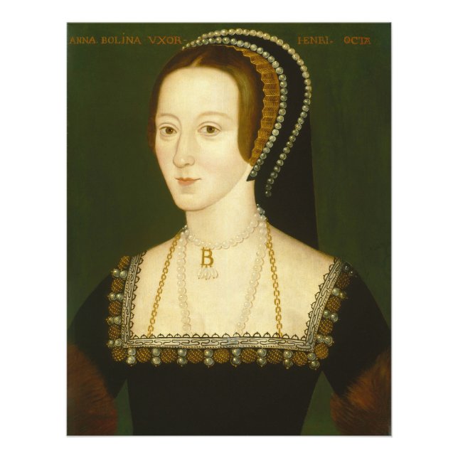 Impression Photo Anne Boleyn Deuxième épouse d'Henri VIII Portrait (Devant)