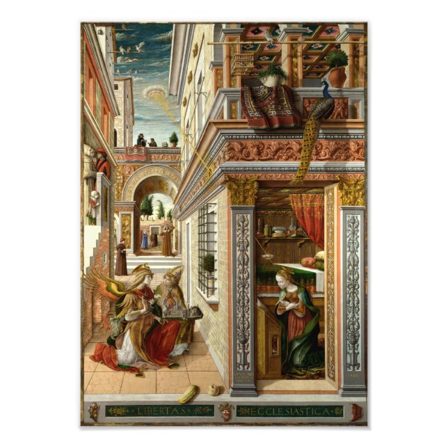 Impression Photo Annonciation Avec St. Emidius, 1486 (Devant)