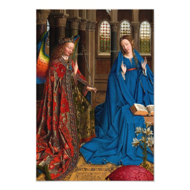 Impression Photo Annonciation de Jan van Eyck (Devant)