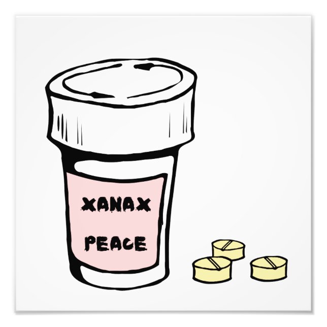 Impression Photo anxiety xanax peace (Devant)