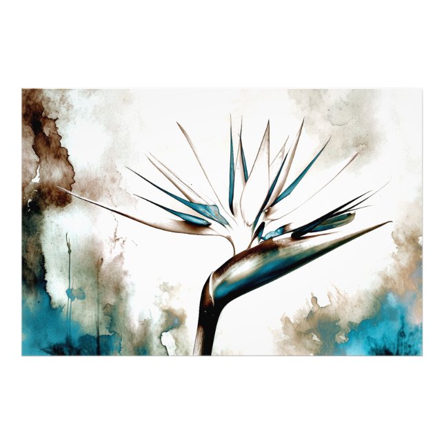 Impression Photo *~* AP10 Peinture d'art d'oiseaux de paradis #24 (Devant)