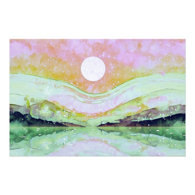 Impression Photo *~* AP67 Pastel Peinture d'Art Abstrait Nature (Devant)