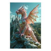 *~* AP88 Imaginaire étincelant Mur Dragon Art 14