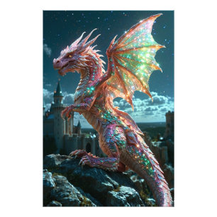 Impression Photo *~* AP88 Imaginaire majestueux Mur de dragon Artwo