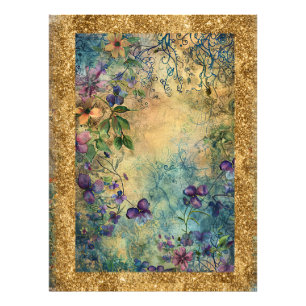 Impression Photo *~  AP95 Art floral fantaisiste de la nature FORET