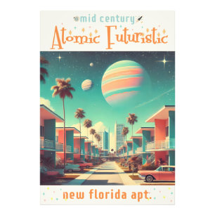 Impression Photo Appartements Atomiques Futuristes New Florida