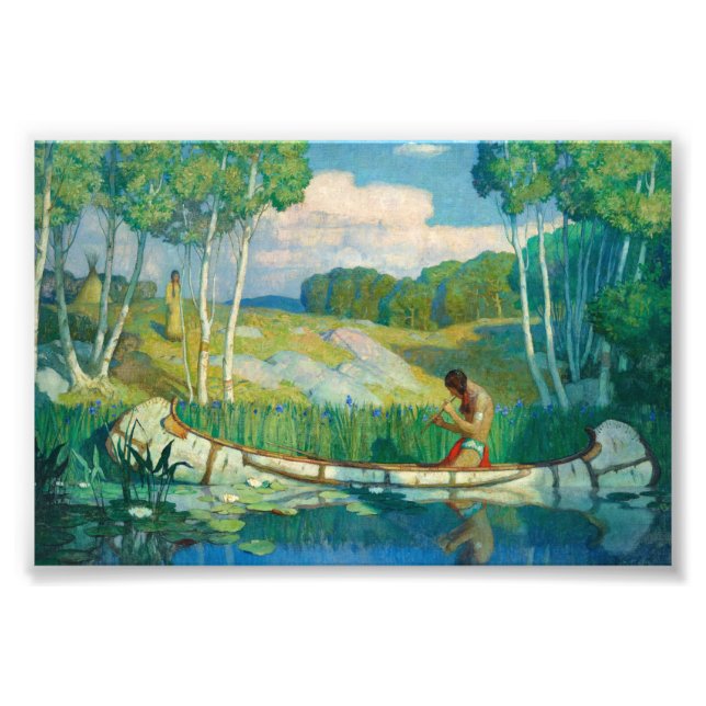 Impression Photo Appel Amour Indien par Newell Convers Wyeth (Devant)