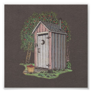 Impression Photo Apple Orchard Outhouse
