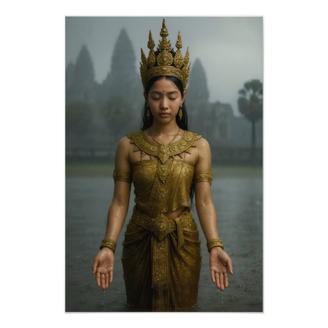Impression Photo Apsara in the Rain (Devant)