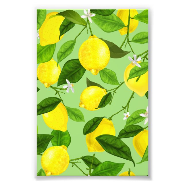 Impression Photo Aquarelle Citron 3 (Devant)