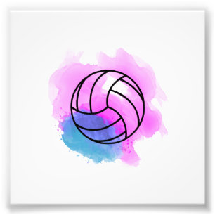 Impression Photo Aquarelle de volleyball