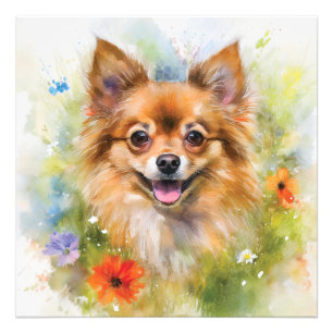 Impression Photo Aquarelle florale Pomchi