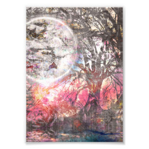 Impression Photo Arbre de lune mystique