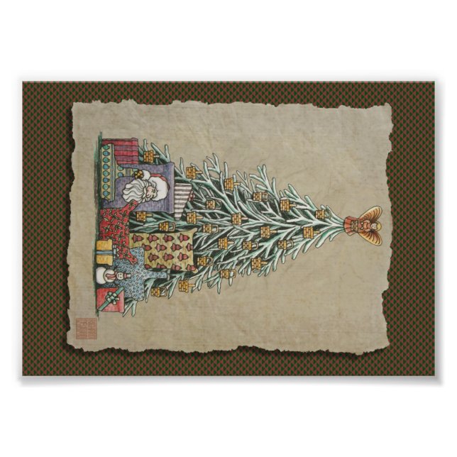 Impression Photo Arbre de Noël et présentations (Devant)