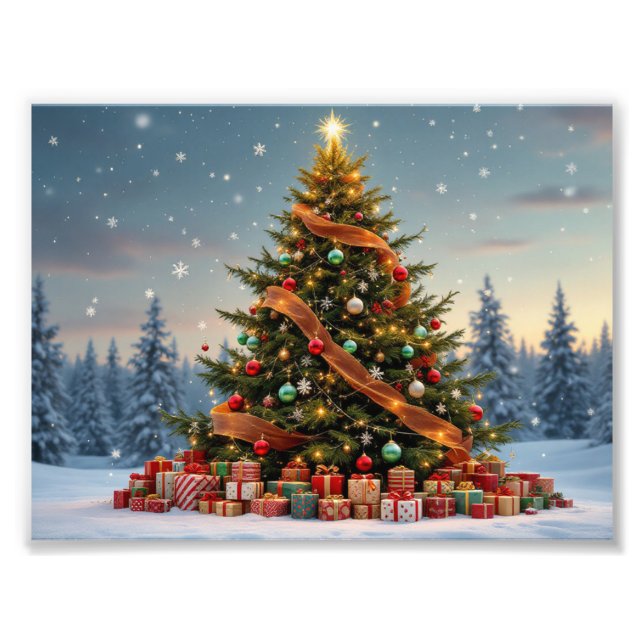Impression Photo Arbre de Noël Wonderland (Devant)