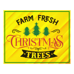 Impression Photo Arbres de Noël frais de ferme Design-54394