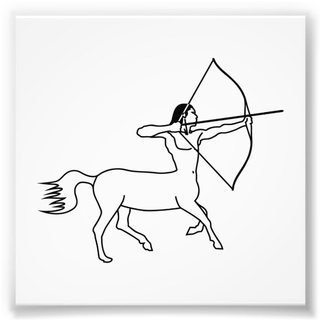 Impression Photo archer sagittaire (Devant)