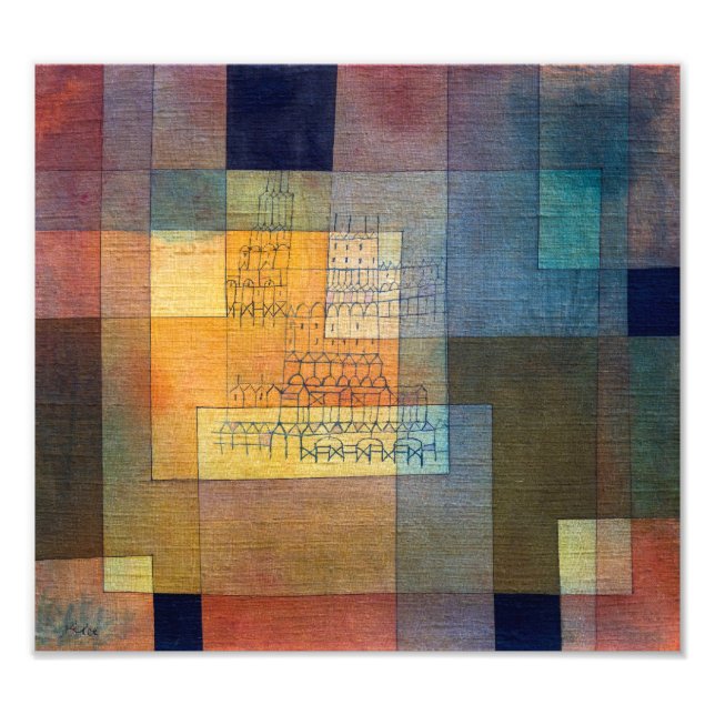 Impression Photo Architecture polyphonique | Paul Klee | (Devant)