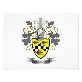 Impression Photo Armoiries de Houston Family Crest