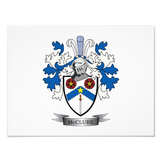 Impression Photo Armoiries de la famille McClure Crest (Devant)