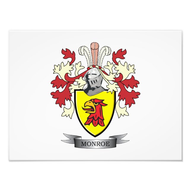 Impression Photo Armoiries de Monroe Family Crest (Devant)