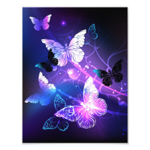 Impression Photo Arrière - plan avec papillons de nuit