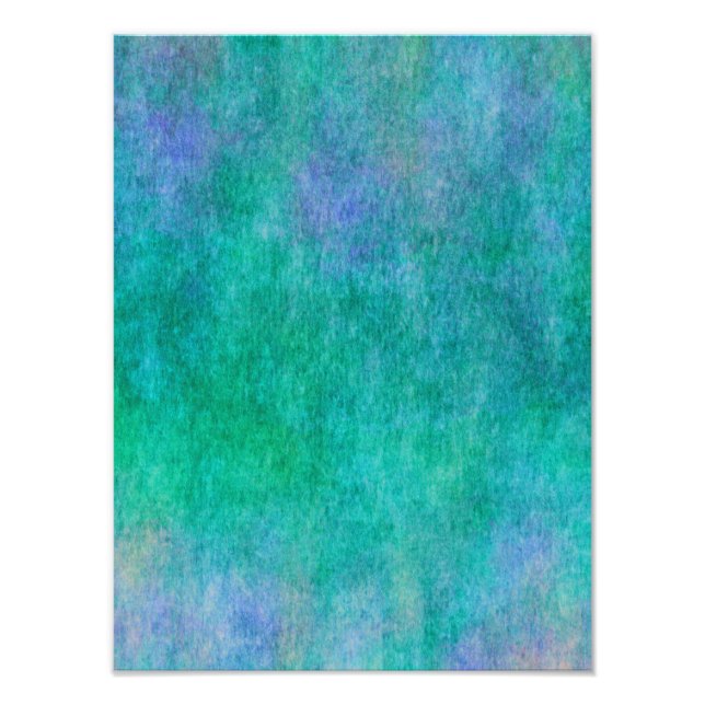 Impression Photo Arrière - plan d'aquarelle bleu vert pourpre (Devant)
