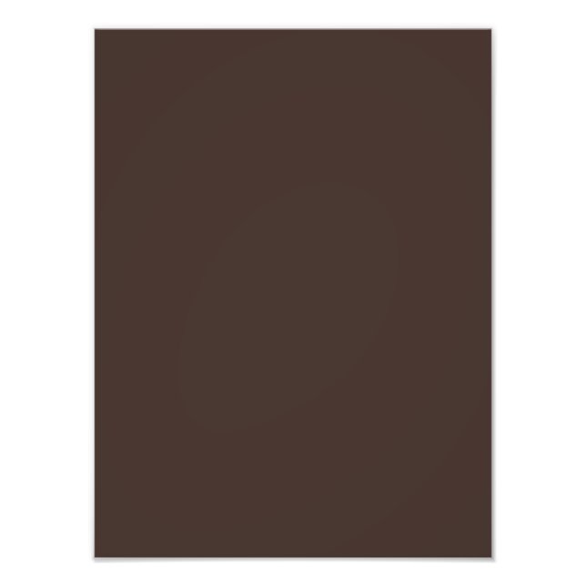 Impression Photo Arrière - plan de couleur Cocoa Brown Solid Trend (Devant)