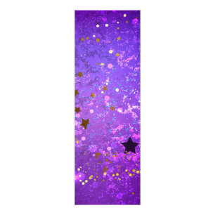 Impression Photo Arrière - plan de feuille violet avec étoiles