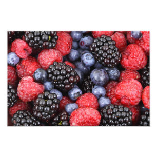 Impression Photo Arrière - plan de fruits de forêt