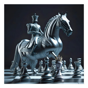 Impression Photo Arrière - plan de jeu d'échecs