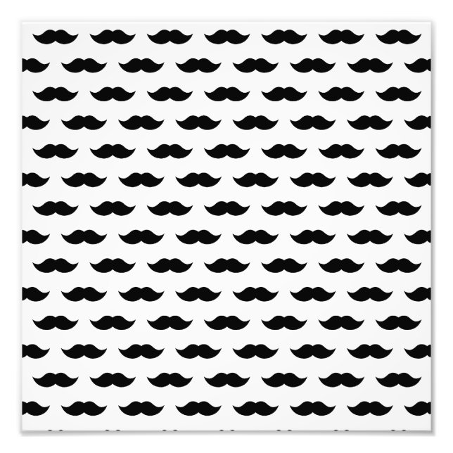 Impression Photo Arrière - plan de la moustache noire (Devant)