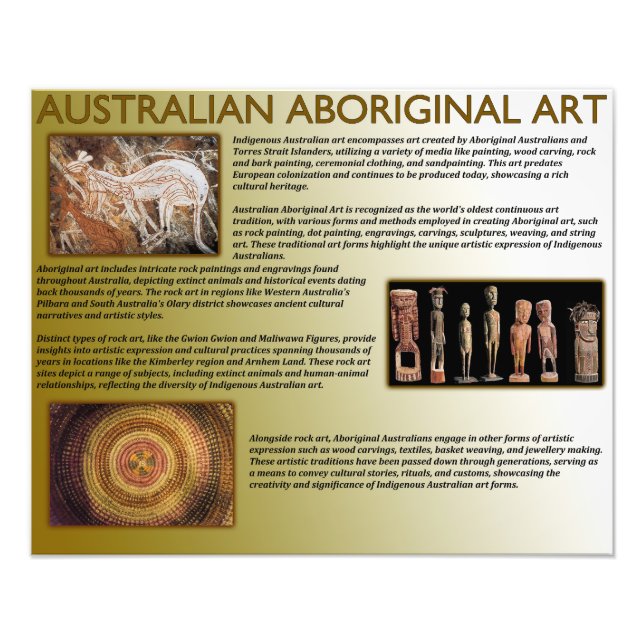Impression Photo Art aborigène australien (Devant)