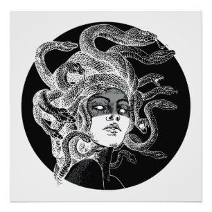 Impression Photo Art de Méduse Hypnotisant