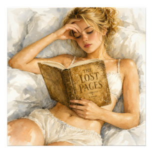 Impression Photo Art esthétique pour amoureux des livres cosy