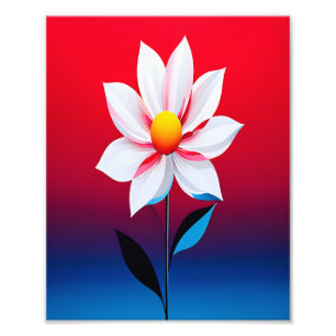 Impression Photo Art moderne minimaliste des fleurs