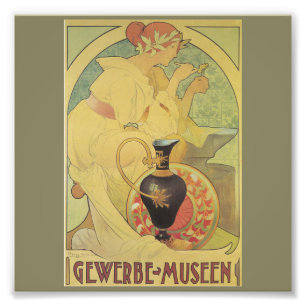 Impression Photo Art nouveau, art déco, affiche, G. ABBEGG,Gewerbe